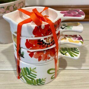 TAG Kitchen Stacking Measuring Cups Floral